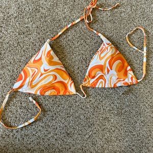 Large orange groovy shein top